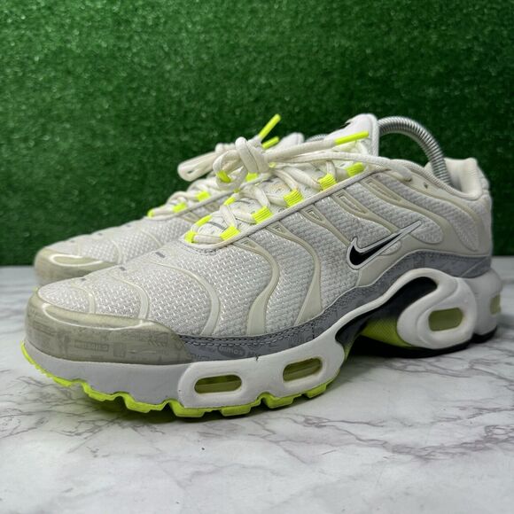 Nike Other - Nike Air Max Plus GS Reflective Logo‎ White Volt Shoes 7Y Women's 8.5 Sneakers